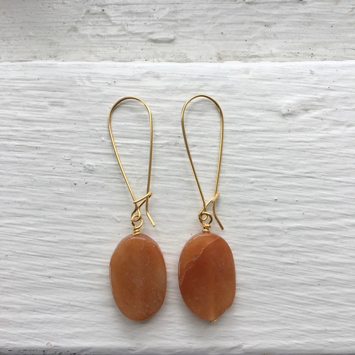 Gold Gem Drop Earrings | Sale