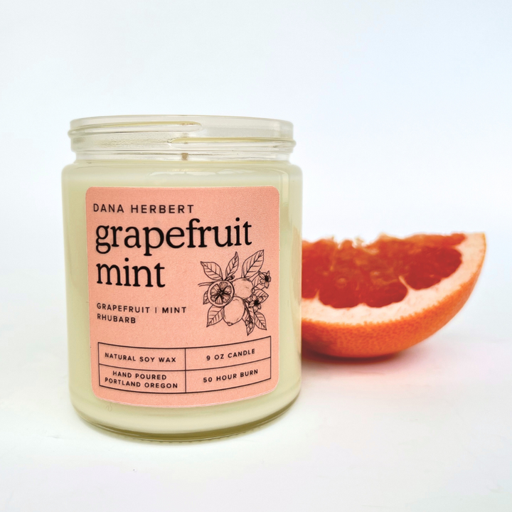Grapefruit Mint Soy Candle | 9oz