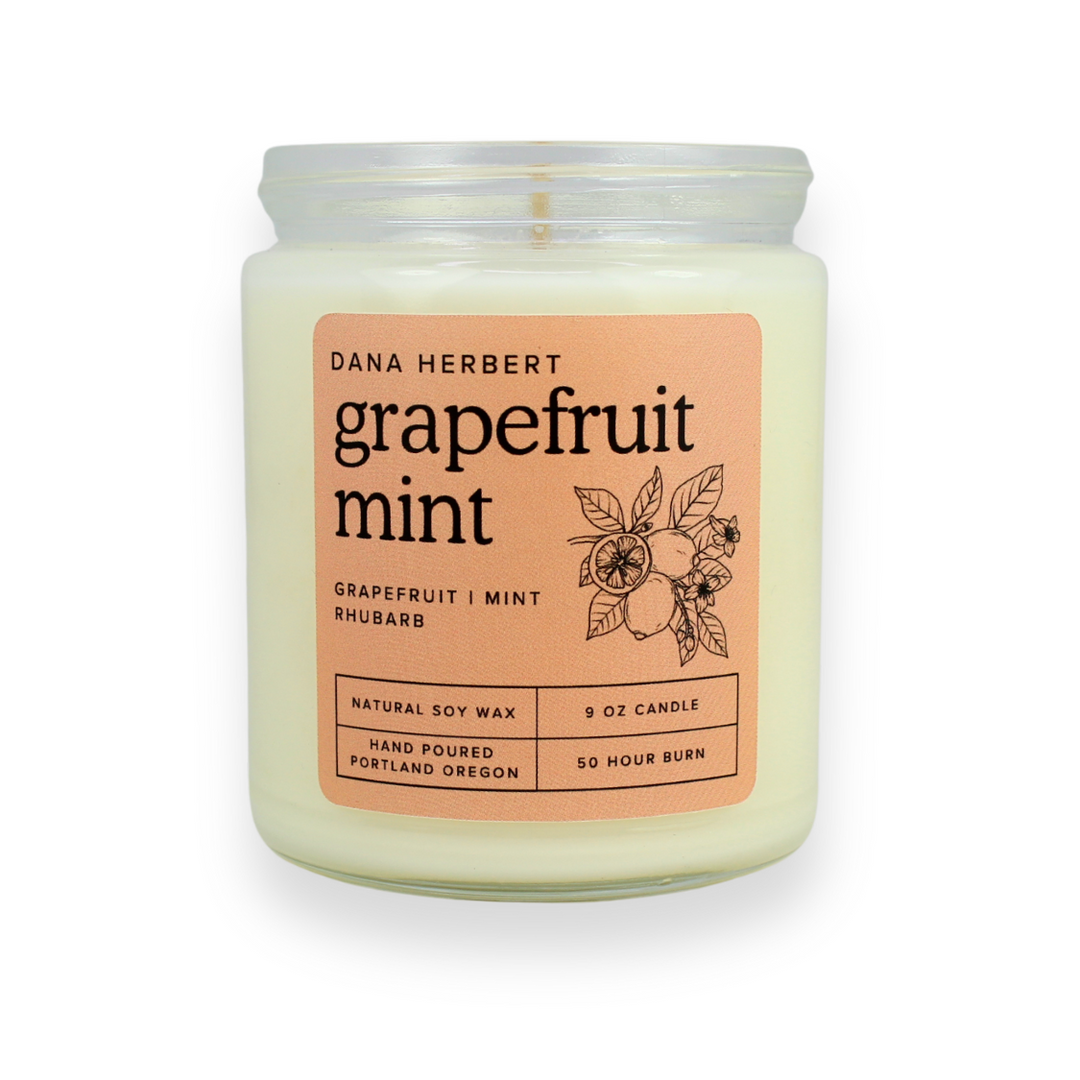 Grapefruit Mint Soy Candle | 9oz