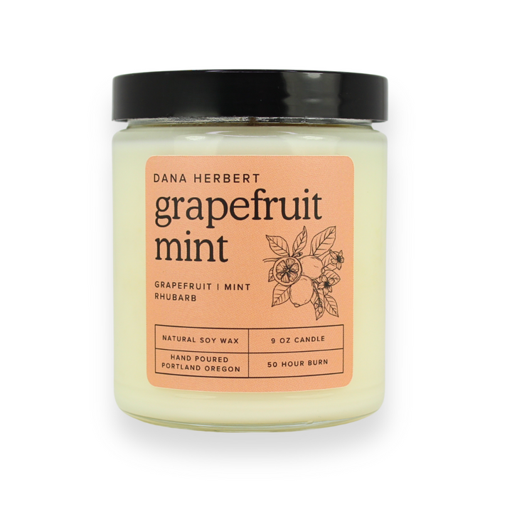 Grapefruit Mint Soy Candle | 9oz