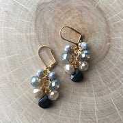Gold Cluster Earrings