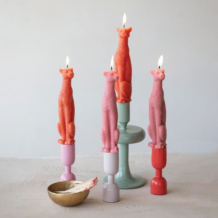 Taper Candles | Pink Leopards