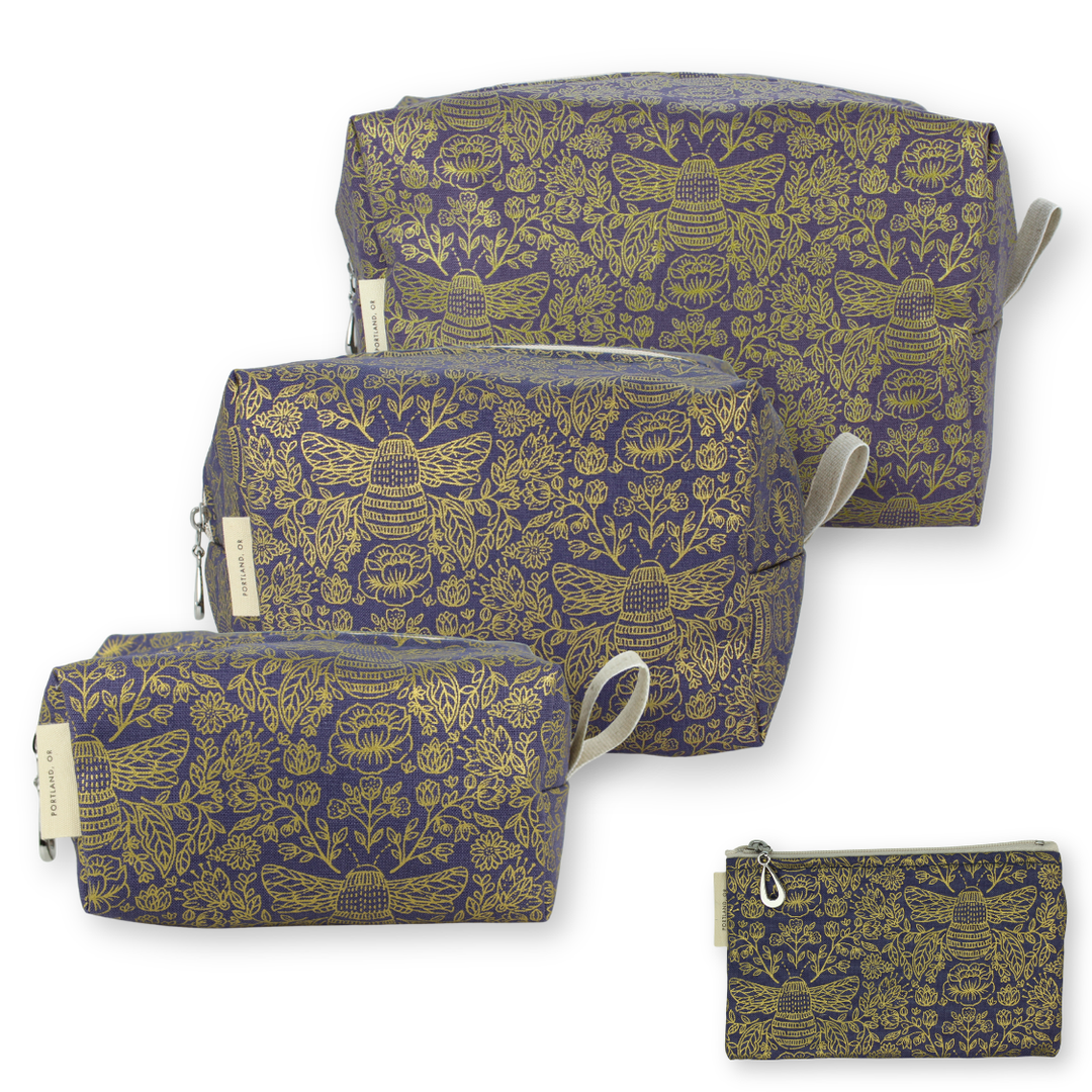 The Metallic Dopp Kit Set - S, M, L, + Coin