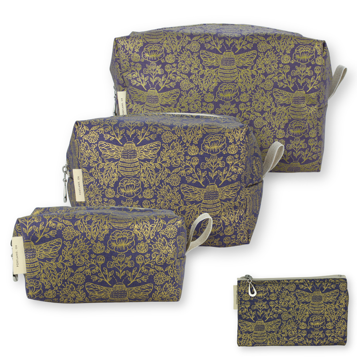 The Metallic Dopp Kit Set - S, M, L, + Coin