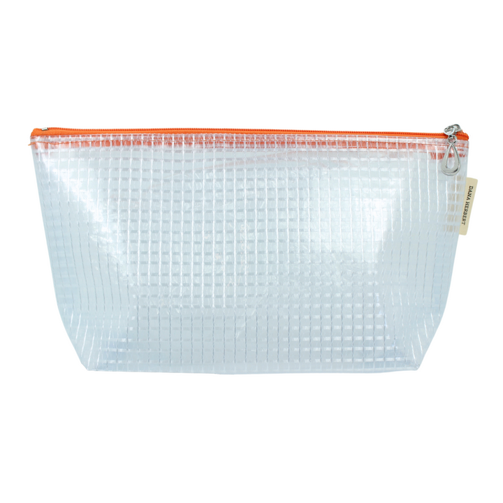 The Medium Grid Vinyl Makeup Bag