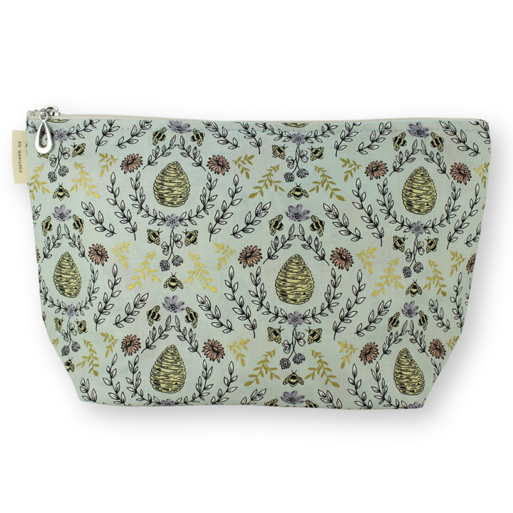 The Metallic Large Makeup Bag