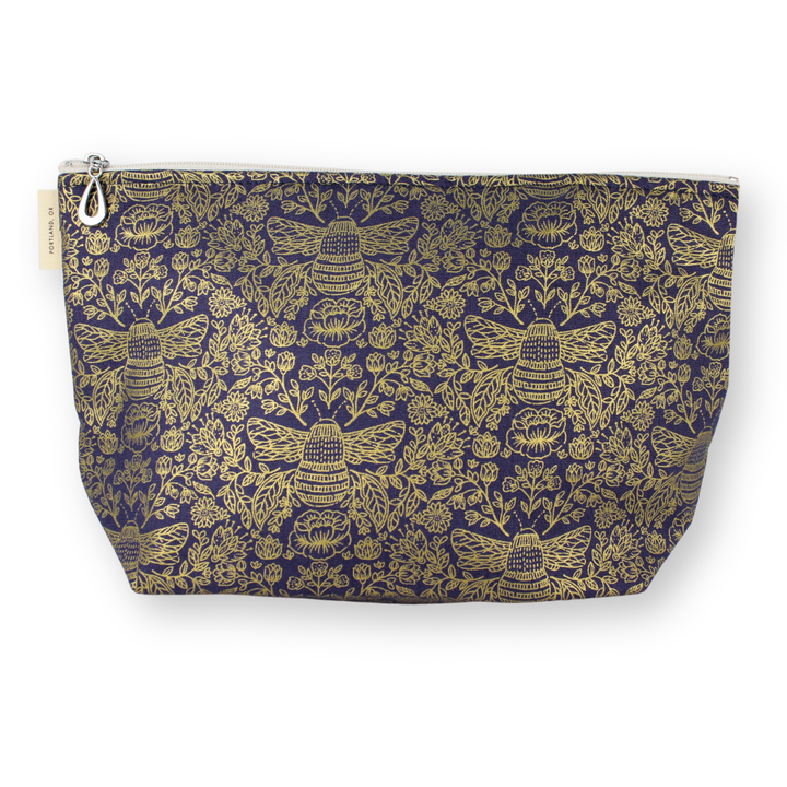 The Metallic Large Makeup Bag