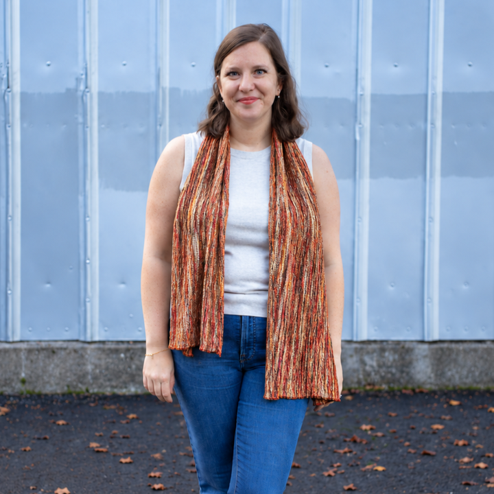 Multi Colored Knit Scarf