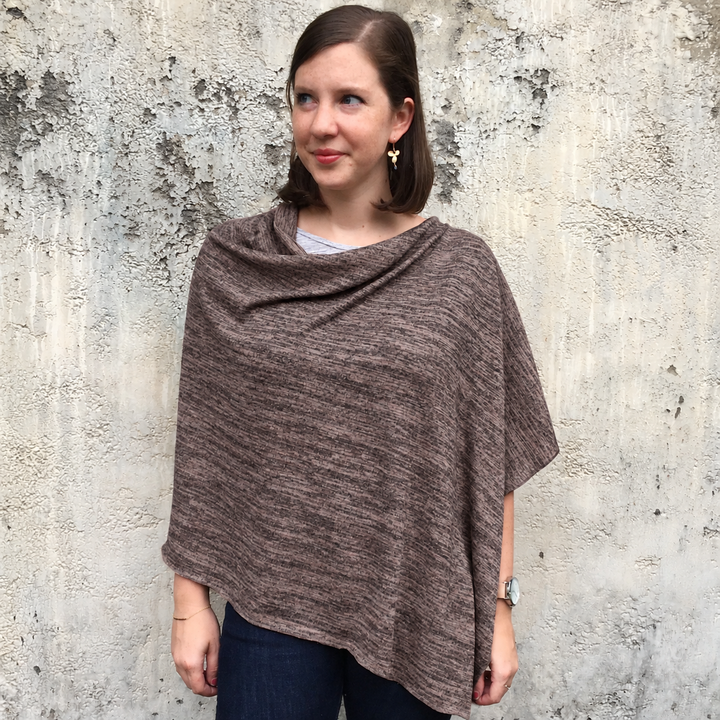 Heather Jersey Poncho