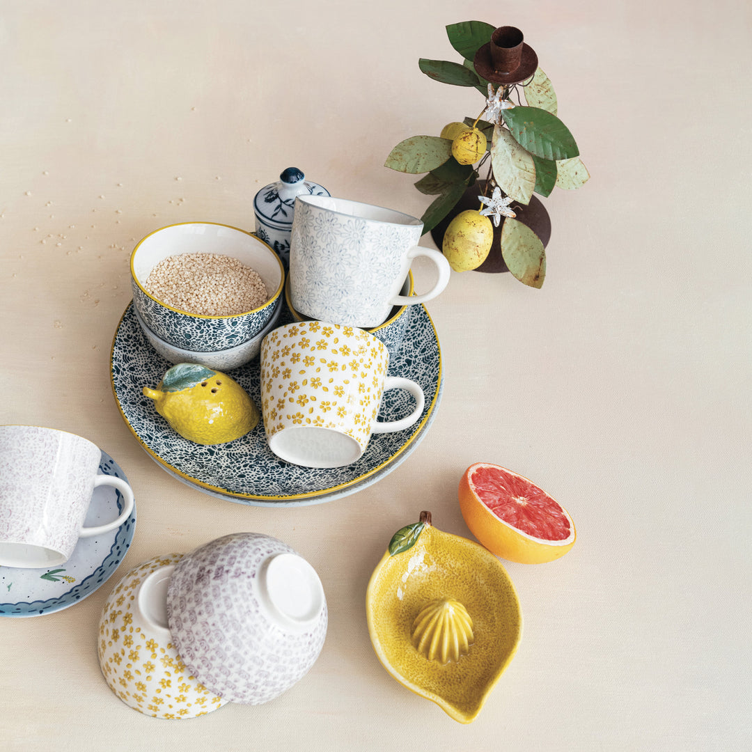 Mugs | Hand-Stamped Stoneware