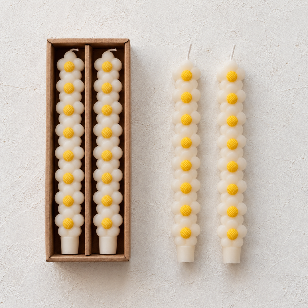 Taper Candles | Stacked Daisy