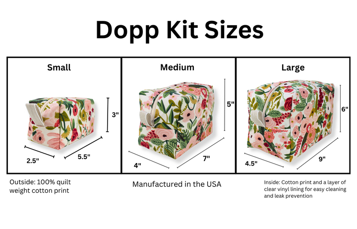 The Dopp Kit Set - S, M, L, + Coin