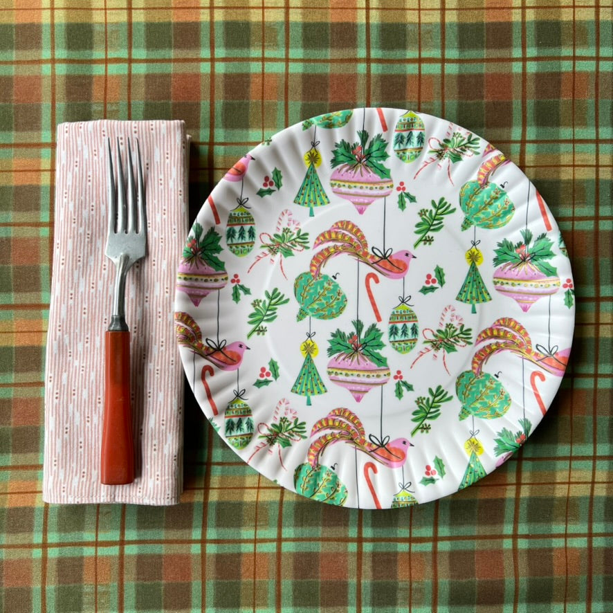 Melamine "Paper" Plates | Christmas