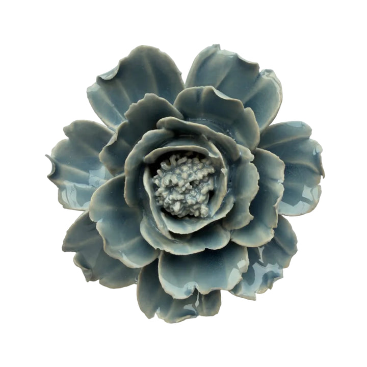 Ceramic Wall Flower | Rose Pastel Blue