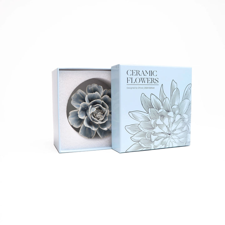 Ceramic Wall Flower | Rose Pastel Blue