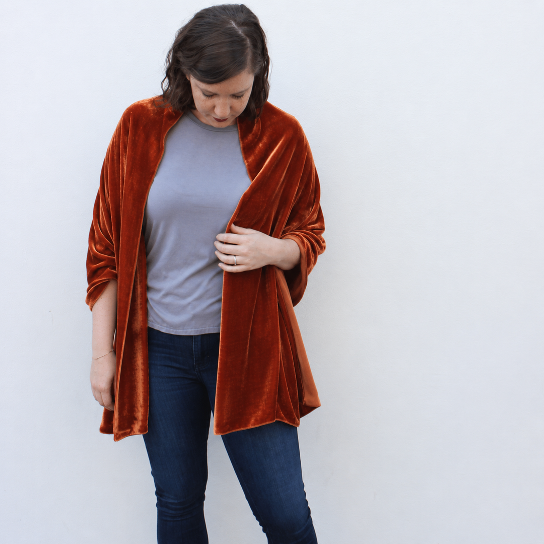 Silk Velvet Shawl