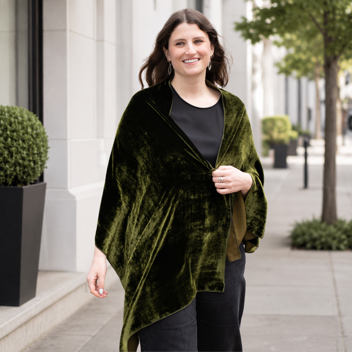 Silk Velvet Shawl