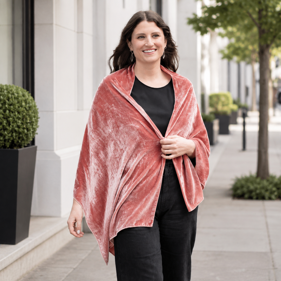 Silk Velvet Shawl
