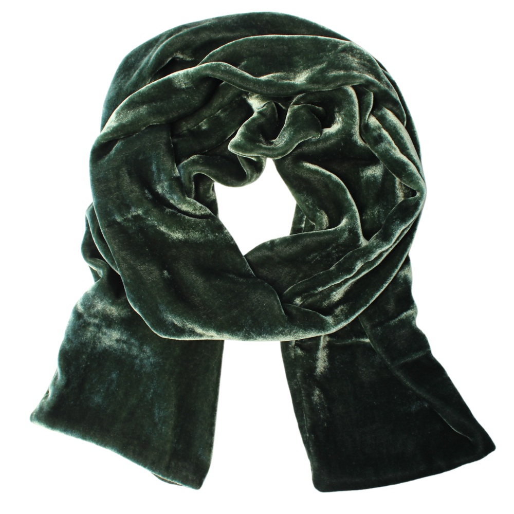 Silk Velvet Oblong Scarf