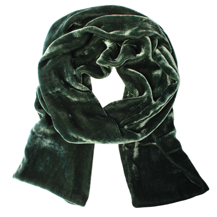 Silk Velvet Oblong Scarf