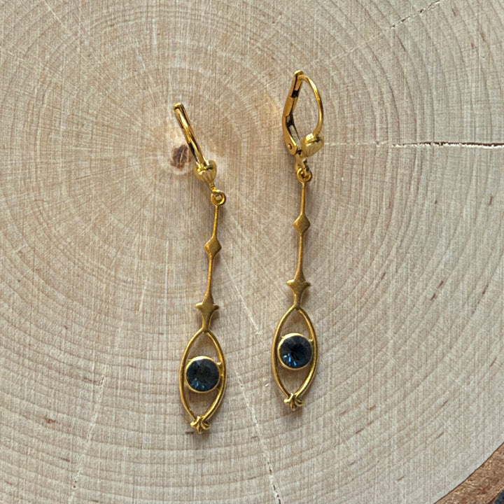 La Vie Pendulum Crystal Earrings