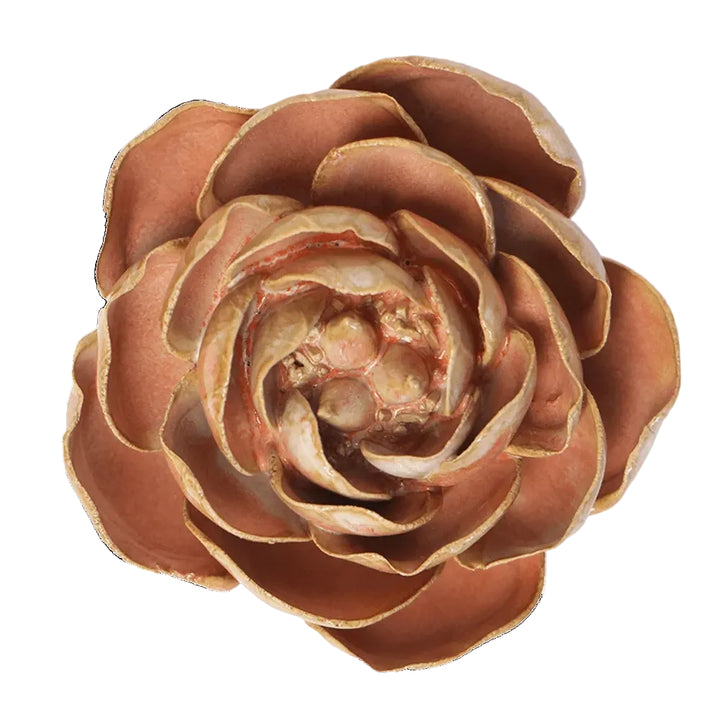 Ceramic Wall Flower | Peach Pink Peony