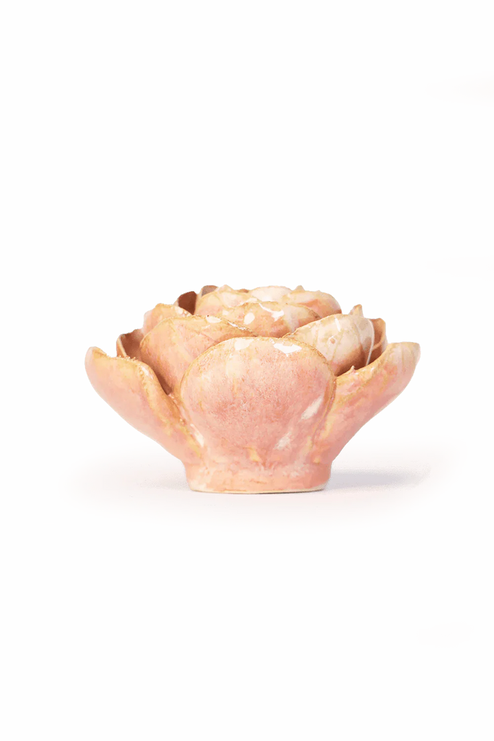 Ceramic Wall Flower | Peach Pink Peony