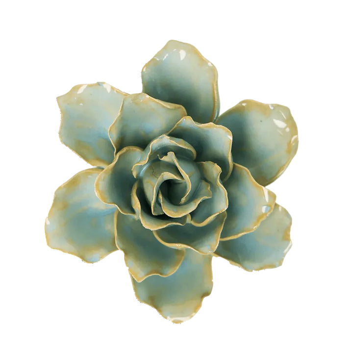 Ceramic Wall Flower | Stargazer Lily Robin's Egg Blue