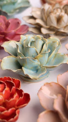Ceramic Wall Flower | Stargazer Lily Robin's Egg Blue