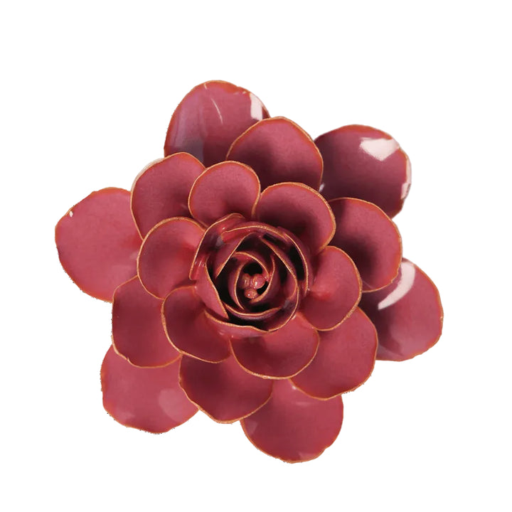 Ceramic Wall Flower | Blush Pink Begonia