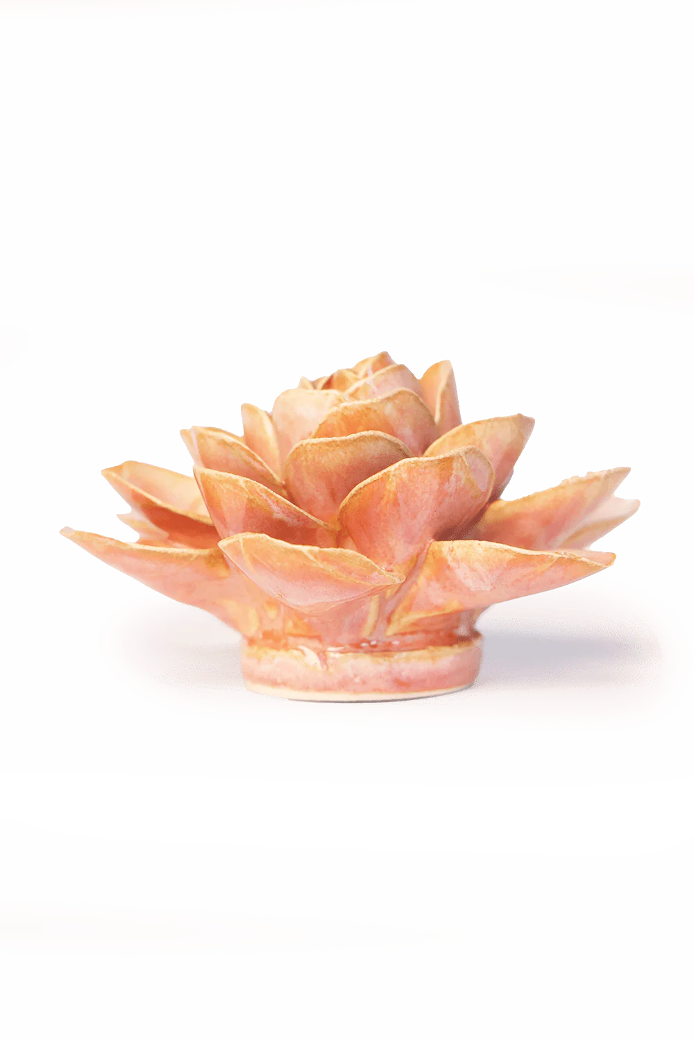 Ceramic Wall Flower | Peach Pink Begonia