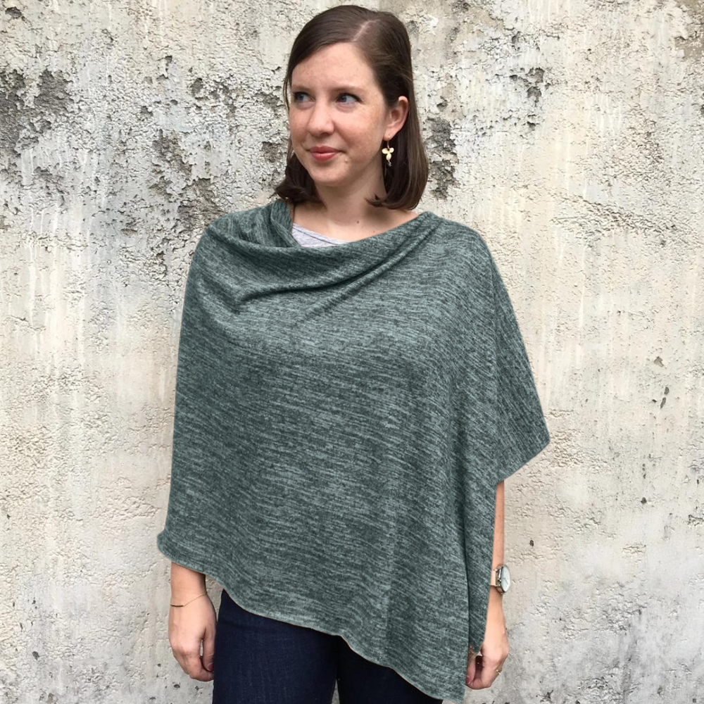 Heather Jersey Poncho