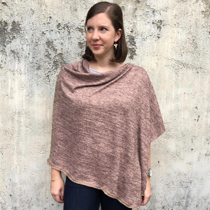 Heather Jersey Poncho