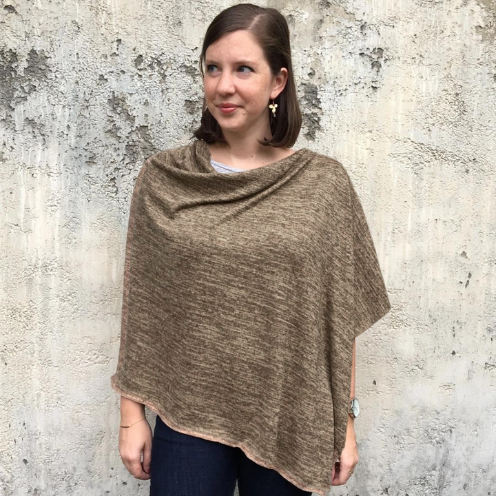 Heather Jersey Poncho