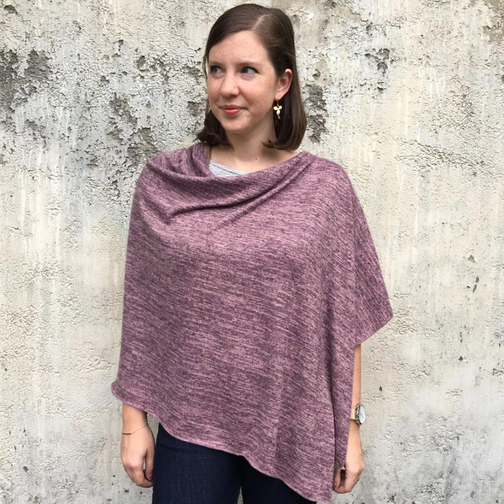 Heather Jersey Poncho