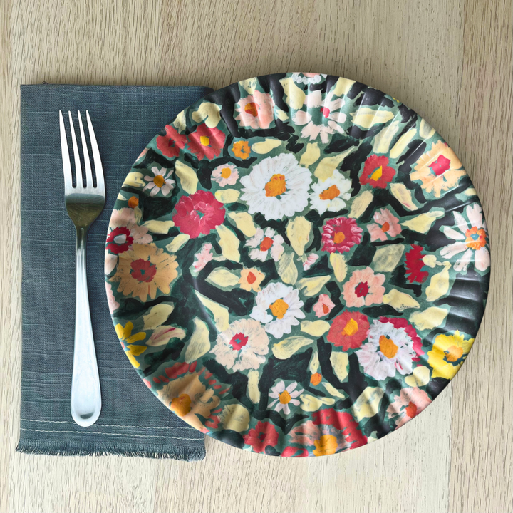 Melamine "Paper" Plates | Fruits and Florals