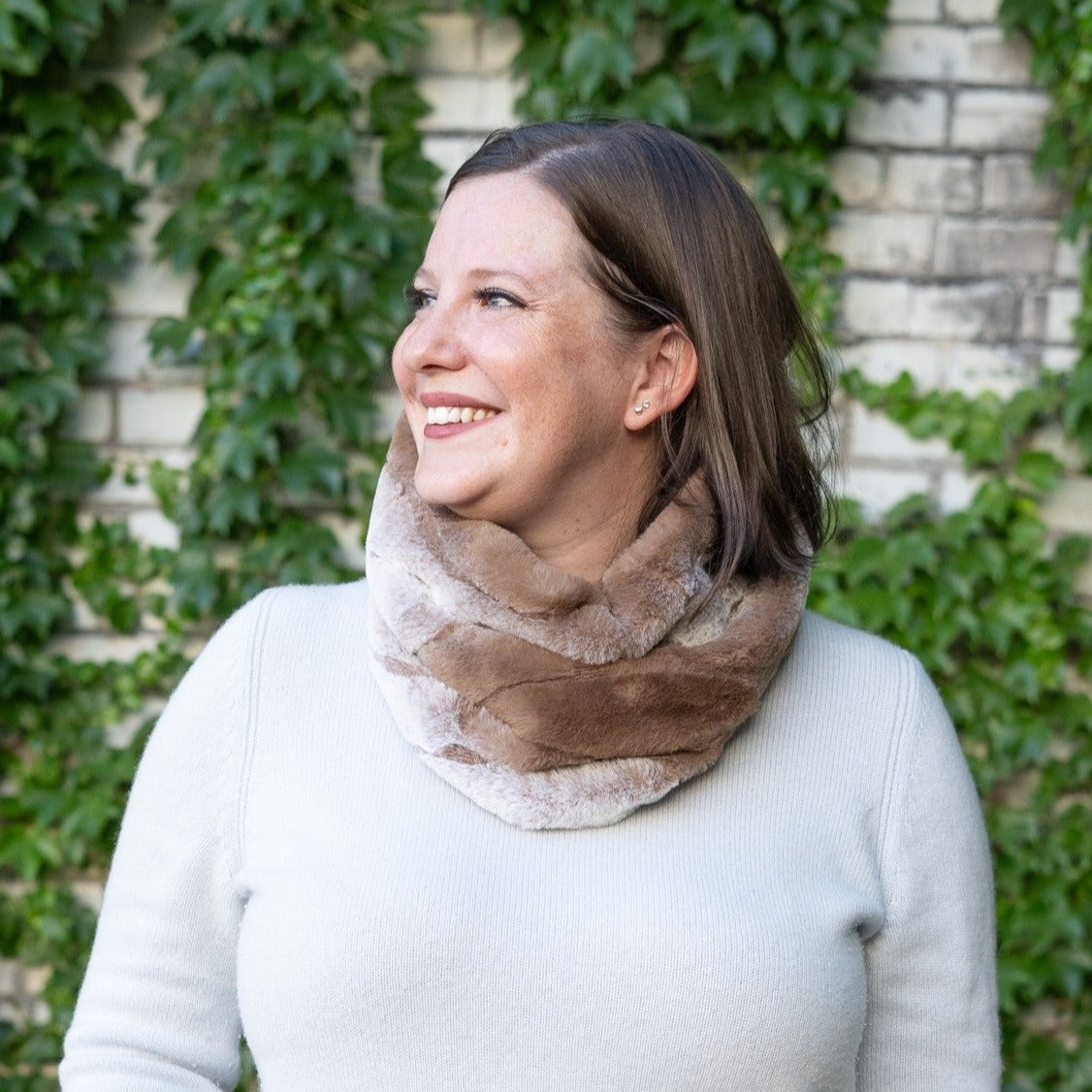 Faux Fur Snood Scarf | Dana Herbert Accessories