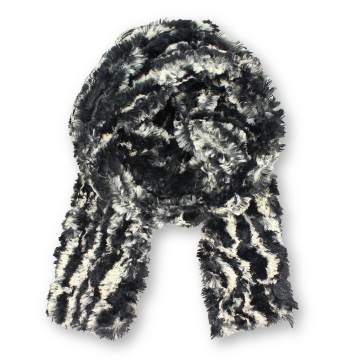 Faux Fur Narrow Oblong Scarf