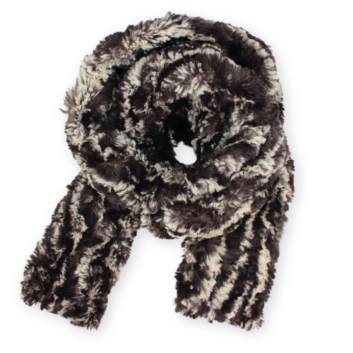 Faux Fur Narrow Oblong Scarf