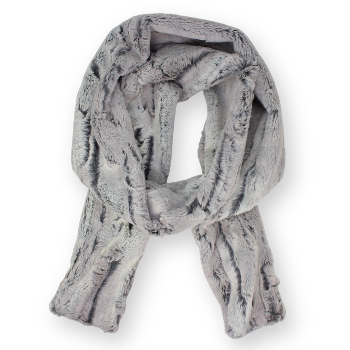 Faux Fur Narrow Oblong Scarf