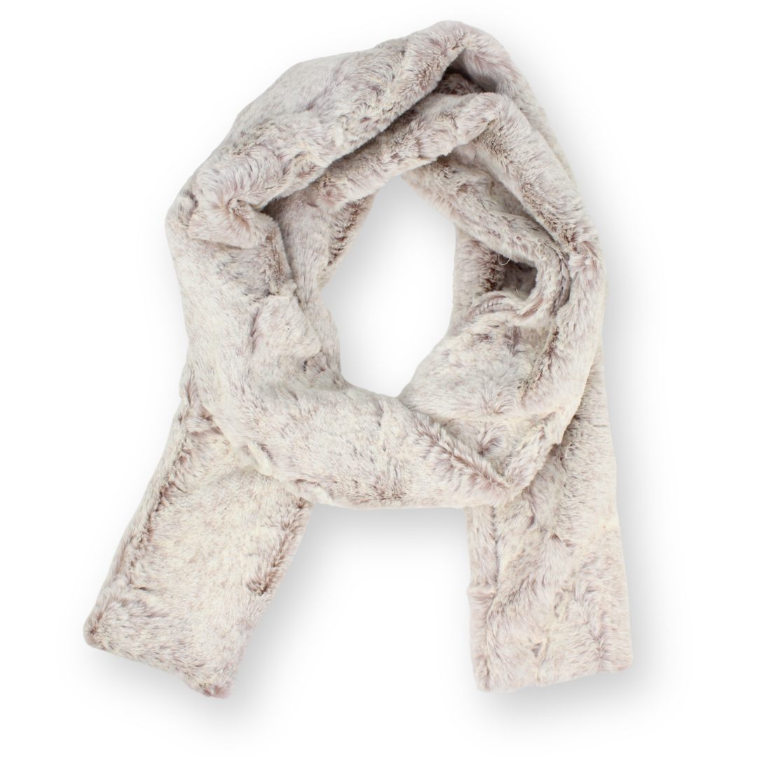 Faux Fur Narrow Oblong Scarf