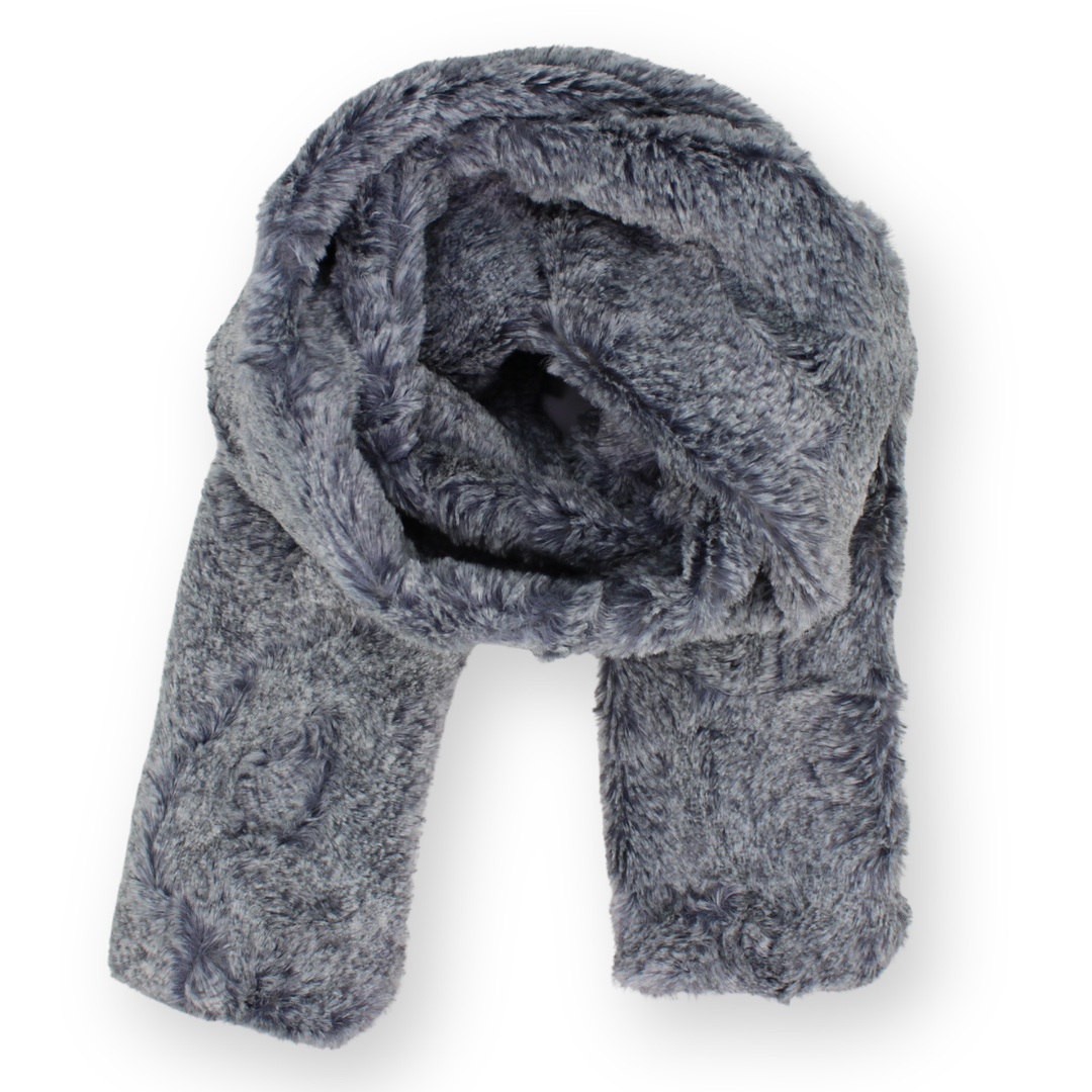 Faux Fur Narrow Oblong Scarf