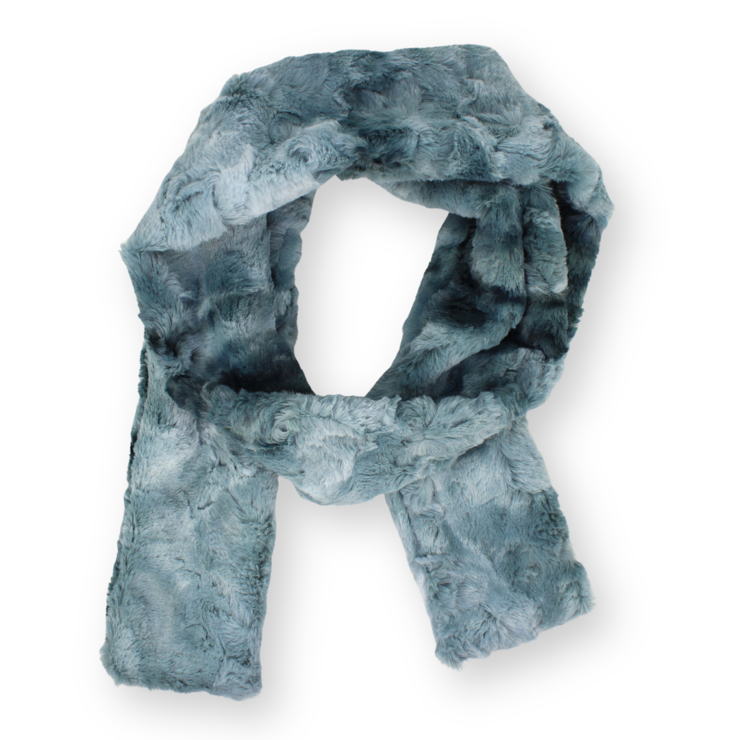 Faux Fur Narrow Oblong Scarf