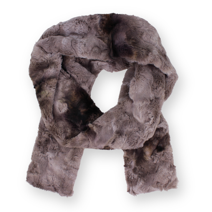 Faux Fur Narrow Oblong Scarf