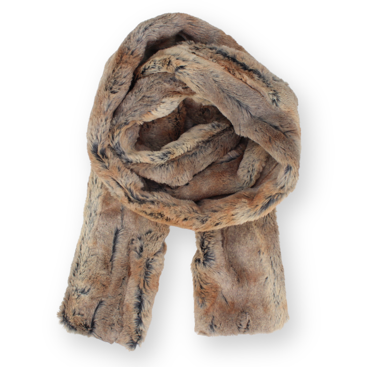 Faux Fur Narrow Oblong Scarf