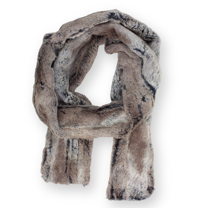 Faux Fur Narrow Oblong Scarf