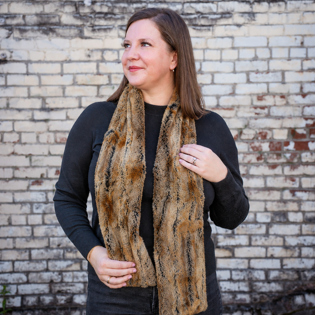 Faux Fur Oblong Scarf
