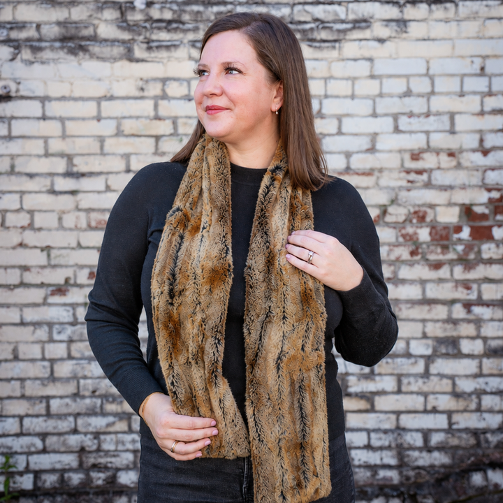 Faux Fur Oblong Scarf