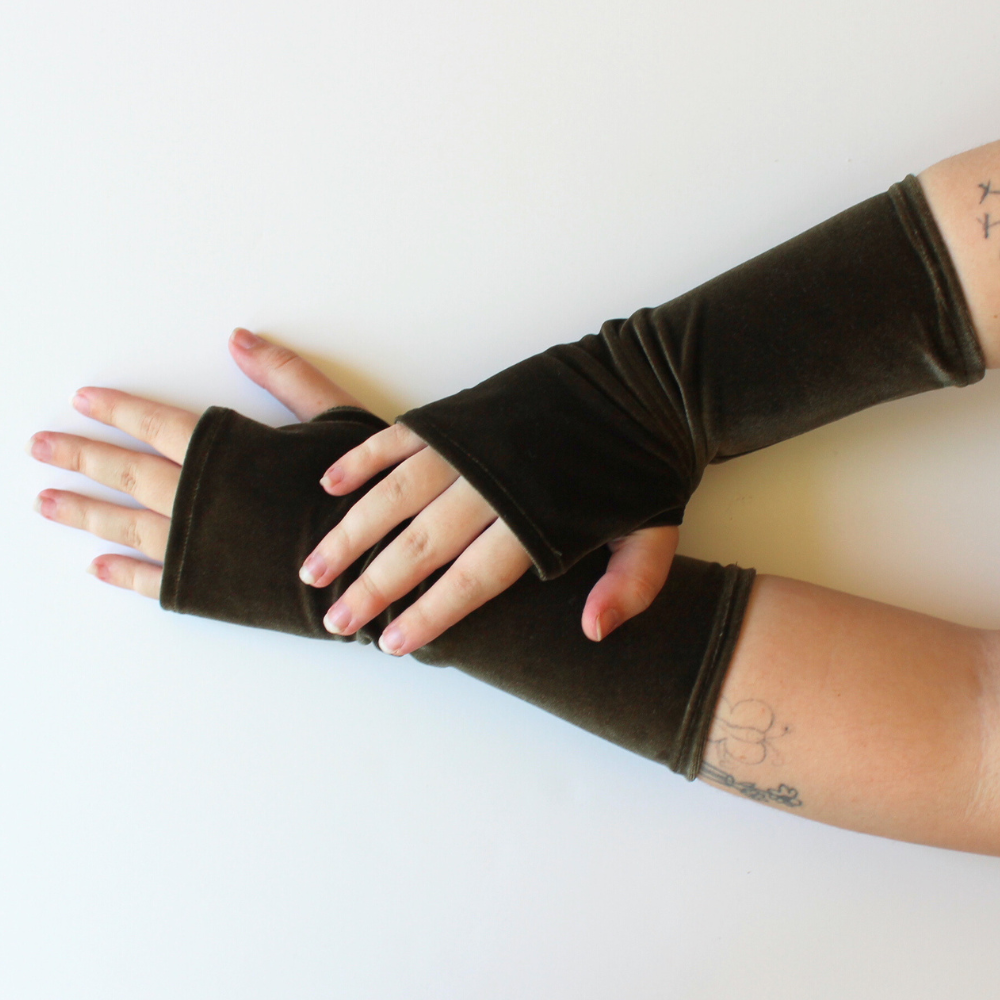 velvet touch handschuhe Velvet Fingerless Gloves | Dana Herbert | | Made in the USA 428