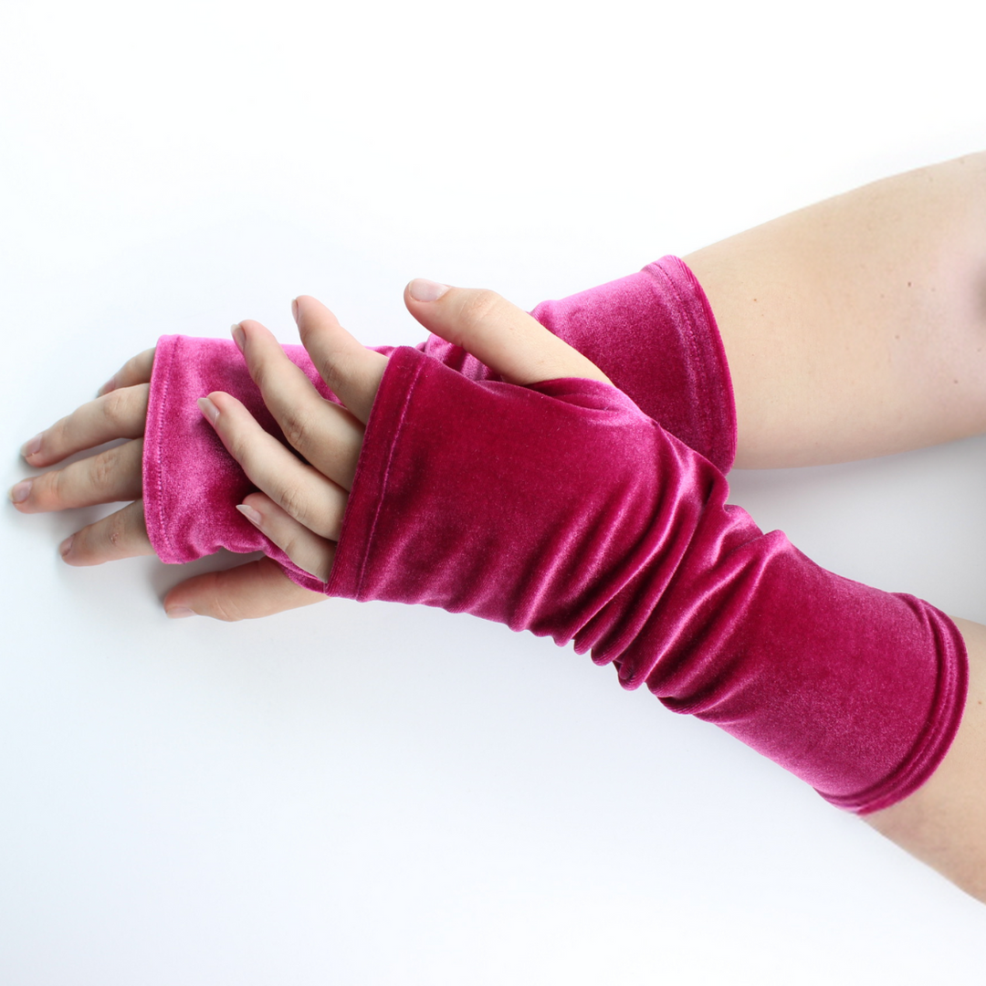 Velvet Fingerless Gloves | Dana Herbert Accessories | Made in the USA Velvet Fingerless Gloves | Dana Herbert Accessories | Made in the USA